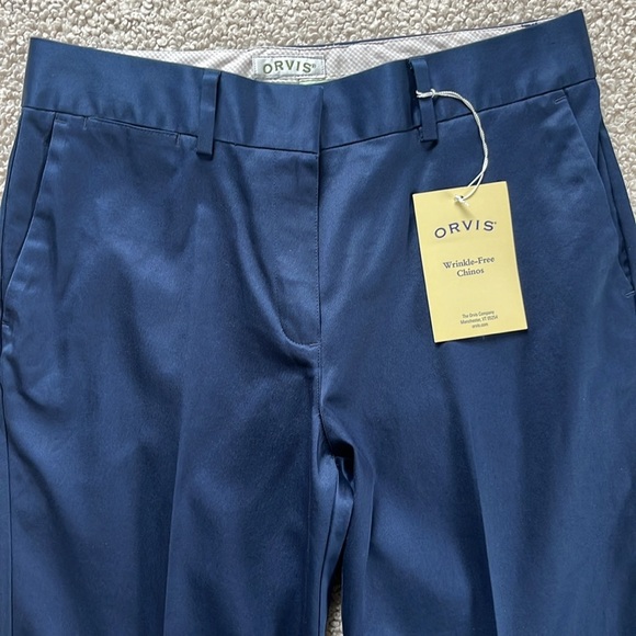 ORVIS Wrinkle-Free Chinos in Navy NWT Size 10 - Picture 5 of 11